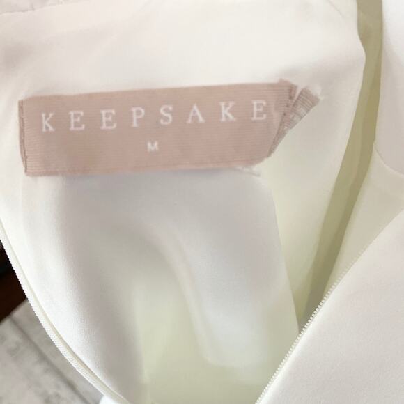 Keepsake The Label White Do It Right Fit & Flare Mini Dress Women's Size Medium - Picture 5 of 7